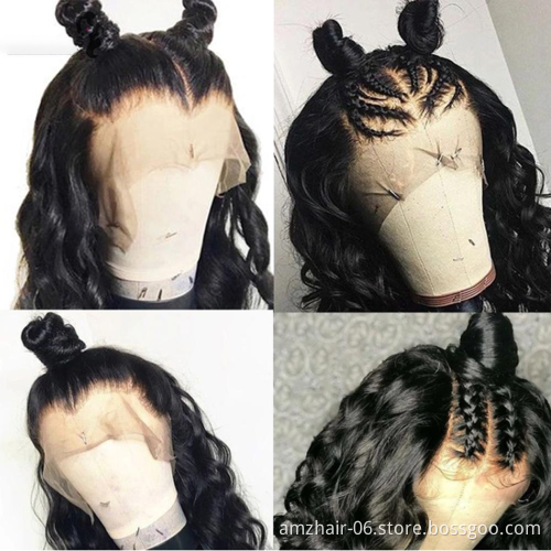 Wholesale Full Loose Deep Hd Lace Front Human Hair Wigs Cheap Raw Brazilian Virgin Glueless Lace Frontal Wigs for black women
